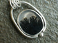 Solar Eclipse — A Dendritic Agate Landscape Pendant Necklace in Sterling Silver