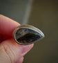 Dusty Evening on the Plains — A Montana Agate Landscape Ring in Sterling Silver — Size 5