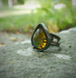 Mystical Energy — An Ethiopian Opal Statement Ring in Oxdized Sterling Silver — Size 8 1/4 to 8 1/2