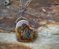 Unbreak my Heart — A Suture Ammonite Pendant Necklace in Oxidized Sterling Silver and Gold
