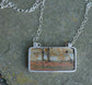 Mild Midnight — A Cherry Creek Jasper Landscape Pendant Necklace in Sterling Silver