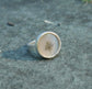 Peachy Keen — A Dendritic Agate Ring in Sterling Silver and 14kt Gold — Size 5 3/4