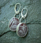 Ancient Treescapes — A Pair of Sonoran Jasper Dangle Earrings in Sterling Silver