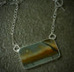 Recalling The Moonlight — A Cherry Creek Jasper Reversible Landscape Pendant Necklace in Sterling Silver