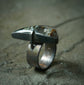Water Lilies — A Statement Agate Ring in Oxidized Sterling Silver — Size 9