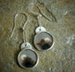 Circles End — A Pair of Dendritic Agate Earrings in Sterling Silver