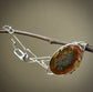 Golden Harvest — A Marcasite Bracelet in Sterling Silver and Solid 14kt Gold