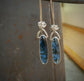 Frozen in Time: Blue Icicles — Bridewell Stone Dangle Earrings in Sterling Silver
