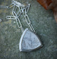 White Enchantress — A Milky Dendritic Agate Pendant Necklace in Sterling Silver