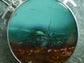 Underwater Mountain — A Scenic Opalized Petrified Wood Pendant Necklace in Sterling Silver