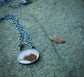 Dunes of Castle Hill — A Dendritic Agate Pendant Necklace in Oxidized Sterling Silver