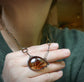 Frozen in Time: Grounding Earth — A Bridewell Stone Pendant Necklace in Sterling Silver and Gold