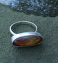 Mystical Flames — An Ethiopian Opal Ring in Sterling Silver — Size 7