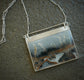 Lightning Storm — A Reversible Maligano Jasper Landscape Pendant Necklace in Sterling Silver