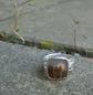 Twisted Beams — A Landscape Dendritic Agate Ring in Sterling Silver — Size 6