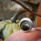 Tie into the Moonlight — A Dendritic Agate Landscape Ring in Sterling Silver — Size 6 1/2