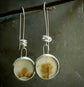 Wild Prairies — A Pair of Dendritic Agate Dangle Earrings in Sterling Silver