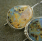 Easter Eggs — A Pair of Australian Pastel Boulder Opal Drop Earrings in Sterling Silver