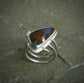 Ironstone Twilight — A Boulder Opal Ring in Sterling Silver - Size 7 3/4