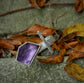 Indigo Clarity — A Split Amethyst Ring in Sterling Silver — Size 7 1/2 to 8
