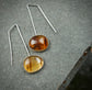 Music to my Ears — A Pair of Montana Agate Drop Earrings in Sterling Silver and Gold