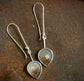 The Drawn Out Evenings — A Pair of Landscape Dendritic Agate Dangle Earrings in Sterling Silver