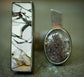 Unshattered — A Brecciated Lilac Mookaite and Garden Quartz Split Shank Ring in Oxidized Sterling Silver — Size 8 to 8 1/2