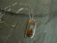 Autumn’s Gold - A Petrified Wood Opal Pendant Necklace in Sterling Silver