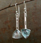 Frozen in Time: Frozen Drops — A Pair of Bridewell Stone Dangle Earrings in Sterling Silver