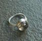 Nature’s Snowglobe — An Enhydro Quartz Ring in Sterling Silver — Size 6 3/4