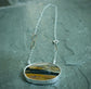 The Road Ahead — A Reversible Landscape Jasper Pendant Necklace in Sterling Silver and Gold