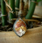Fire Storm — A Wild Horse Magnesite Ring in Oxidized Silver — Size 7 1/2