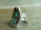 Wild One — A Boulder Opal Statement Ring in Sterling Silver and 14kt Gold — Size 7 3/4 to 8