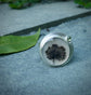 Verdant Keepsake Ring — A Dendritic Agate and Peridot Ring in Sterling Silver — Size 7 3/4 to 8 1/2