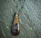 Wildflower Seedling — An Amethyst Sage Agate Pendant Necklace in Oxidized Silver