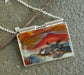 Otherworldly Sunrise — A Landscape Jasper Pendant Necklace in Sterling Silver