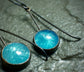 Frozen in Time: Summer Fireworks — A Pair of Bridewell Stone Dangle Earrings in Oxidized Sterling Silver