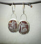 Ancient Treescapes — A Pair of Sonoran Jasper Dangle Earrings in Sterling Silver