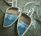 Calm Waters — A Pair of Owyhee Opal Dangle Earrings in Sterling Silver