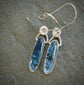 Frozen in Time: Blue Icicles — Bridewell Stone Dangle Earrings in Sterling Silver