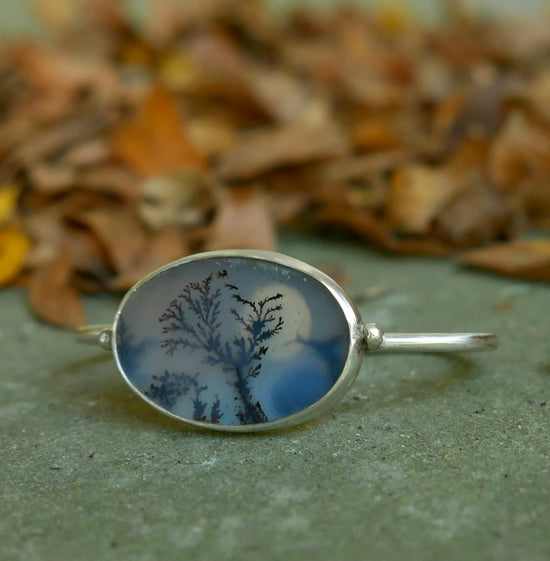 Bewitched — A Two Finger Landscape Ring in Sterling Silver — Size 5 1/4 - 5 3/4