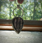 Violet Flowering — A Hidden Scene Purple Chalcedony Pendant Necklace in Sterling Silver