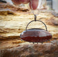 Otherworldly — An Apache Sage Rhyolite Reversible Pendant Necklace in Shiny and Oxidized Silver and 14kt Gold