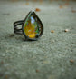 Mystical Energy — An Ethiopian Opal Statement Ring in Oxdized Sterling Silver — Size 8 1/4 to 8 1/2