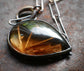 Frozen in Time: Grounding Earth — A Bridewell Stone Pendant Necklace in Sterling Silver and Gold