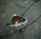 Ironstone Twilight — A Boulder Opal Ring in Sterling Silver - Size 7 3/4