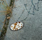 Autumn Daisies — A Dendritic Agate Pendant Necklace in Oxidized Sterling Silver