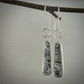 Frozen in Time: Melting Icicles — A Pair of Bridewell Stone Dangle Earrings in Sterling Silver