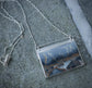 Lightning Storm — A Reversible Maligano Jasper Landscape Pendant Necklace in Sterling Silver