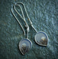 The Drawn Out Evenings — A Pair of Landscape Dendritic Agate Dangle Earrings in Sterling Silver